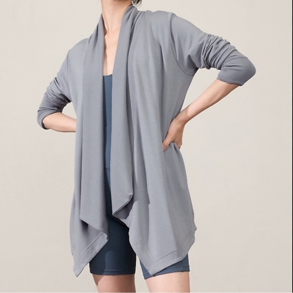Athleta Pranayama Restore Open Cardigan Wrap Sweater - Picture 1 of 10